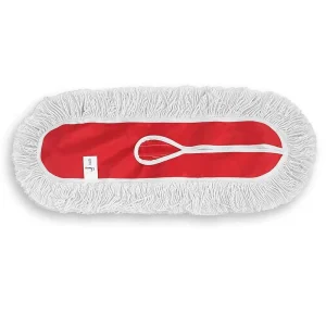 Commercial Washable Cotton Refill Red Dust Mop Replacement Head for Hotel Hospital Workshop Cleaning
