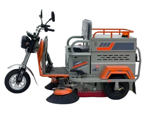 Compact 48V 3-Brush Ride-On Electric Floor Sweeper for Parking Lots and Pavements