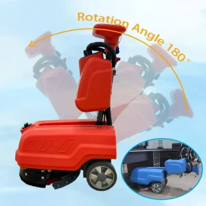 Compact Electric Commercial Floor Scrubber for Shops, Cafes, Offices, and Hospitals
