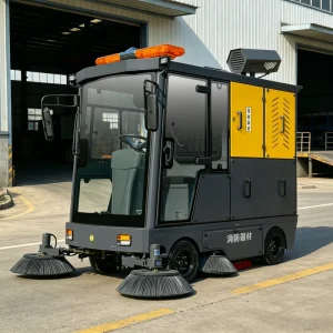 Compact Electric Industrial Street Sweeper for Sidewalk Cleaning