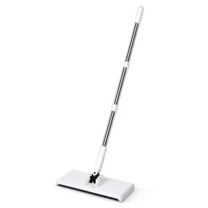 Compact Extendable Handle Electrostatic Dust Cleaning Dual Clip Flat Mop Pet Hair Removal Wet Dry Mop Home Use