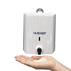 Compact Hand Push Manual Soap Dispenser 450ml ABS Liquid Sanitizer Foaming Soap Dispenser for Small Room in Corner