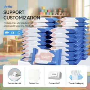 Compact Hand and Face Soft Wipes Portable Mini Disposable Cleaning Wipes for Baby Travel Daily Hygiene Care