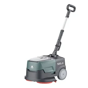 Compact Lightweight Walk-Behind Floor Scrubber and Vacuum Mop for Hard Floors