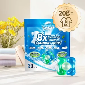 Compact Travel-Size Mini Laundry Detergent Pods Disposable Degreaser for Oil Stain Removal