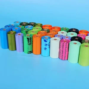 Compostable Biodegradable PVA Water-Soluble Dog Poop Bags with Dispenser Holder