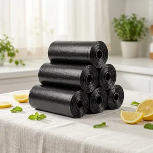 Compostable Drawstring Trash Bags Biodegradable Garbage Bag Plastic Custom Eco Waste Disposal Bags