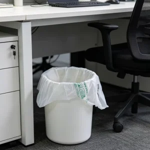 Compostable T Shirt Trash Bags on Roll 3 Gallon Biodegradable Corn Starch Bags for Household and Organic Waste