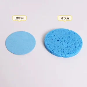 Compressed Cellulose Facial Cleaning Sponges for Makeup Removal and Spa Use