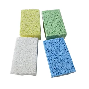 Compressed Natural Cellulose Dish Sponge for Kitchen, Bathroom, and Car Cleaning