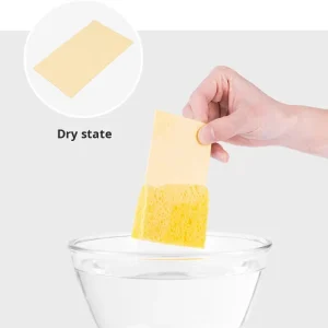 Compressed Wood Pulp Cotton Kitchen Dishcloth Cleaning Block Absorbent Oil-Resistant