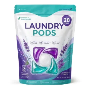 Concentrated Apparel Laundry Pods 18-22g Antibacterial Deep Cleaning Baby-Safe Mild Formula Eco-Friendly