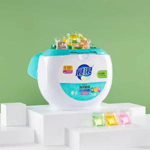 Concentrated Eco-Friendly Disposable Laundry Liquid Pods Deep Cleaning Color Protection Softening