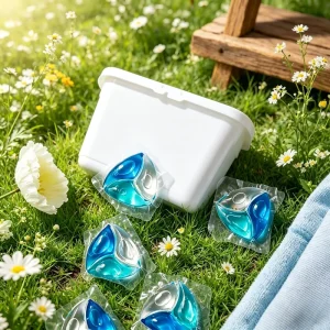 Concentrated Eco-Friendly Disposable Laundry Pods Fast Stain Removal Soft Fragrance Family Care