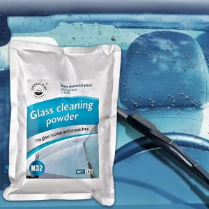 Concentrated Glass Cleaning Powder for Car Windshields, Bug Residue, Guano and Oil Film