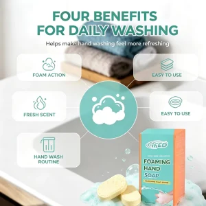 Concentrated Handwash Tabs Effervescent Foaming Hand Soap Tablet for Daily Deep Cleansing
