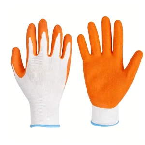 Construction Safety Work Gloves Polyester Latex-coated Protective Garden Gloves