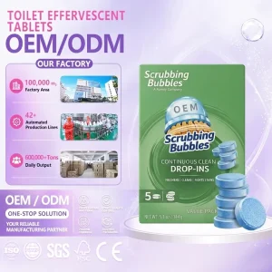 Continuous Clean Toilet Bowl Cleaner Septic Safe Tank Tablets Fresh Scent Hard Water Mineral Protection