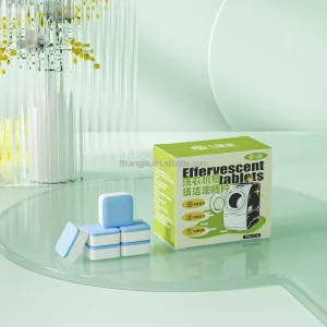 Convenient Disposable Solid Effervescent Detergent Tablets Household Use Packaged Cleaning Wash Machine Cleaner