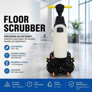 Cordless Automatic Hand Held Commerical Micro Floor Scrubber Drier Cleaning Machines Commercial Floor Cleaner