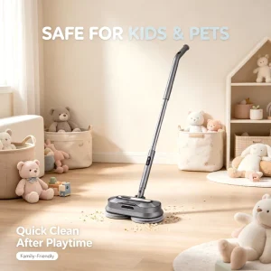 Cordless Electric Mop with Lights for Household Use