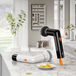 Cordless Electric Spin Scrubber with Brushes for Bathroom and Bathtub Cleaning