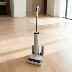 Cordless Electric Upright Wet and Dry Bagless Floor Washer with Base and HEPA Filter for Household and Hotel Use