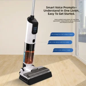 Cordless Handheld Floor Washer Scrubber Dryer with Dirty Water Tank for Household Hard Floors