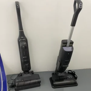 Cordless Handheld Wet and Dry Floor Scrubber for Hardwood and Tile Floors