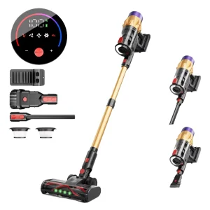 Cordless Long Handle Roller Brush Sweeping Mopping Vacuum Cleaner for Carpet and Floors 24V