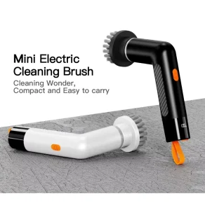 Cordless Waterproof Electric Spin Scrubber with 4 Heads and Dual Speed