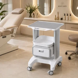 Cosmetic Trolley Mobile Storage Cart Facial Trolley Manicure Cart Nail Trolley Spa Trolley Salon Cart Beauty Trolley