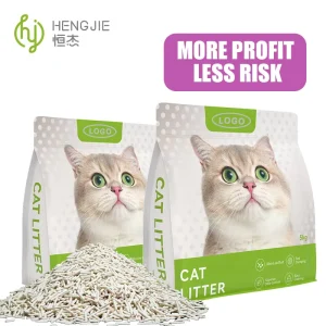 Cost Effective Custom Logo Pack Natural Plant Material Biodegradable Powerful Clumping Light Weight Tofu Cat Litter for Pet