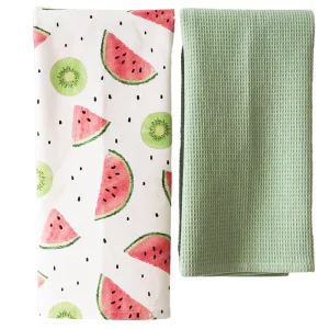 Cotton Disposable Quick Dry Kitchen Dish Towels with Digital Print