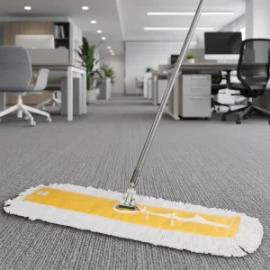 Cotton Dust Mop with Aluminum Handle for Workshop, Mall, and Hospital Floor Cleaning