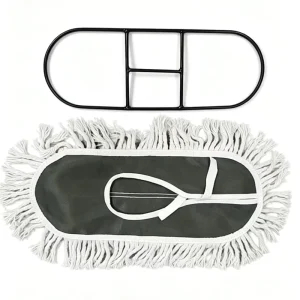 Cotton Flat Mop with Iron Frame and Telescopic Metal Handle