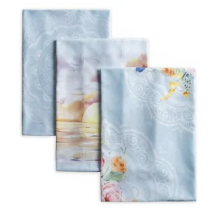 Cotton Full Pattern Digital Printing Kitchen Tea Towels with Hooks and Soft Quick Drying Dishcloths