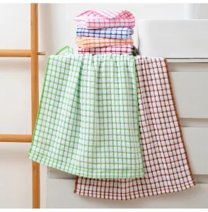 Cotton Kitchen Dish Cloths for Washing Dishes Scrubbing Wash Cloths Dish Towels Sets