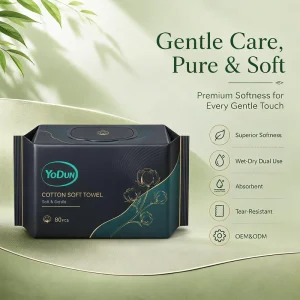 Cotton Tissue Disposable Face Cleansing Wipes for Skin Care Home Spa and Travel