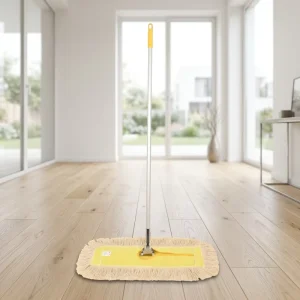 Cotton Yarn Dust Mop with Long Handle for Indoor Hard Floor Maintenance