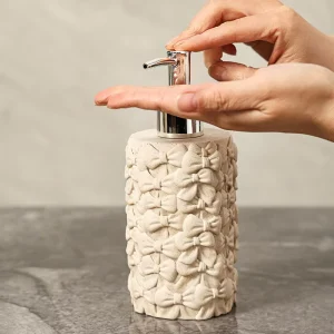 Creative Ceramic Cylindrical Individual Packaging Shower Bottle Lotion Body Wash Hand Sanitizer Home Hotel Press-down Empty