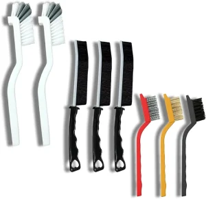 Crevice Multi Purpose Hard Bristle Brushes Kit for Deep Cleaning Kitchen Bathroom Grout Sink Cup Teapot Bottle Blender