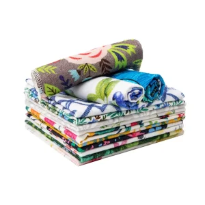 Cross Border Customized Thickened Printed Cotton Kitchen Towels Absorbent Dish Cloths Cotton Cleaning Cloths