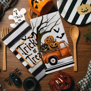Cross border Halloween Microfiber Kitchen Dish Towels Festive Decor Gift Absorbent Table Towels Available