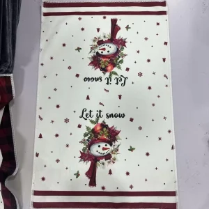 Cross border for Best selling Kitchen Microfiber Towel Christmas Dish Towel Gift Decoration Holiday Towel Can Print logo