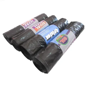 Custom 100L Black Biodegradable PE Bin LDPE HDPE Gravure Printing Industrial Household Big Trash Bag Large Garbage Bag Roll