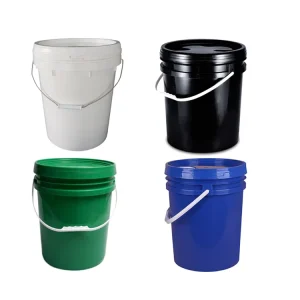 Custom 20L 25L Plastic Buckets 5 Gallon Food Grade Plastic Buckets With Lids and Handle