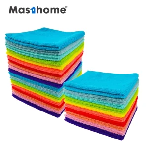 Custom 30 X 30 Microfibre Cloth Dish Cleaning Shop Rags Micro Fiber Microfiber Towels Microfiber Cleaning Cloth Set