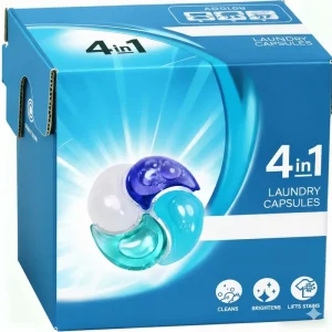 Custom 4-in-1 Laundry Detergent Pods Eco-Friendly Deep Cleaning Natural Fragrance Color Protection Fabric Softening