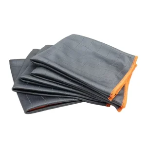Custom 40x50cm Microfiber Carbon Cleaning Towel for Car Kitchen Glass and Mirrors with Edge